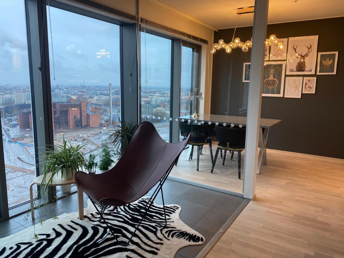 Sky View-27Th Floor Modern Apartment Kids Welcome Helsingfors Exteriör bild